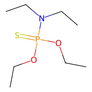o,o-Diethyl diethylphosphoramidothioate structure