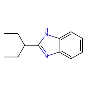 2-(1-ethylpropyl)-1H-benzimidazole structure
