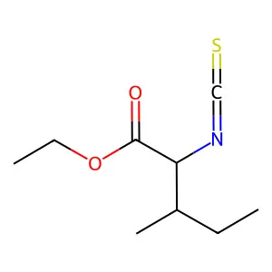 2-Isothiocyanato-3-methylpentanoic acid ethyl ester structure