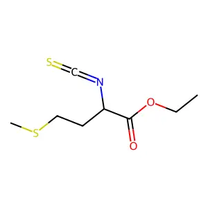 Ethyl 2-isothiocyanato-4-(methylthio)butanoate structure