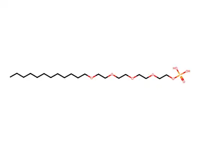 3,6,9,12-Tetraoxatetracosan-1-ol, 1-(dihydrogen phosphate) structure