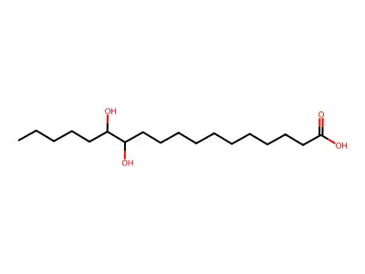 12,13-Dihydroxy stearic acid structure