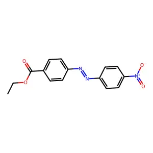 Ethyl 4-(4-nitrophenyl)diazenylbenzoate structure