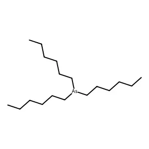 Trihexylarsine structure