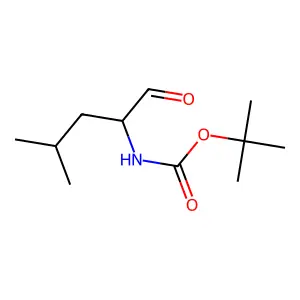 tert-butyl N-[(2S)-4-methyl-1-oxopentan-2-yl]carbamate structure