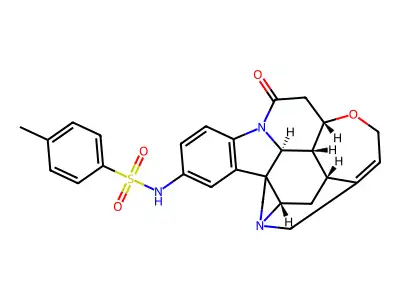4-Methyl-N-(10-oxostrychnidin-2-yl)benzene-1-sulfonamide structure