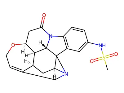 Methanesulfonamide, N-(10-oxostrychnidin-2-yl)- structure