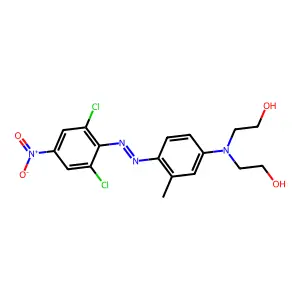 Ethanol, 2,2'-((4-((2,6-dichloro-4-nitrophenyl)azo)-3-methylphenyl)imino)bis- structure