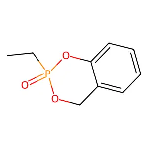 Phosphonic acid, ethyl-, cyclic methylene-o-phenylene ester structure