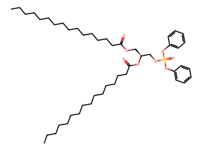 1,2-Dihexadecanoyl-SN-glycero-3-[bis(phenyl) phosphate] structure