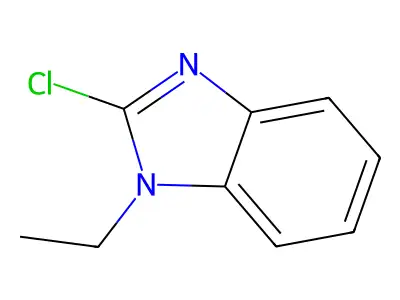2-chloro-1-ethyl-1H-1,3-benzodiazole structure