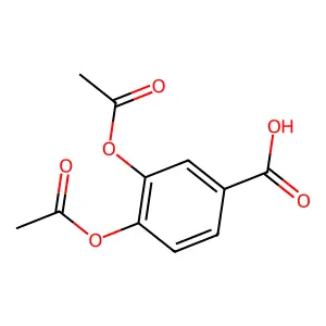 3,4-Bis(acetyloxy)benzoic acid structure