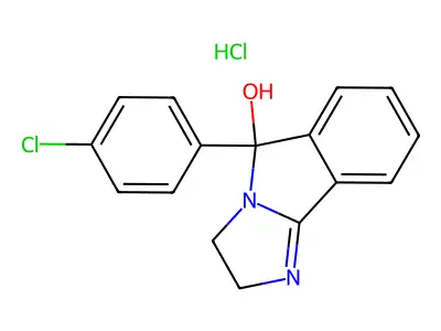 Mazindol hydrochloride structure