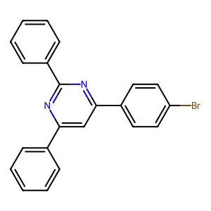 2-(4-Bromophenyl)-4,6-diphenylpyrimidine structure