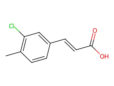 (2E)-3-(3-Chloro-4-methylphenyl)-2-propenoic acid structure