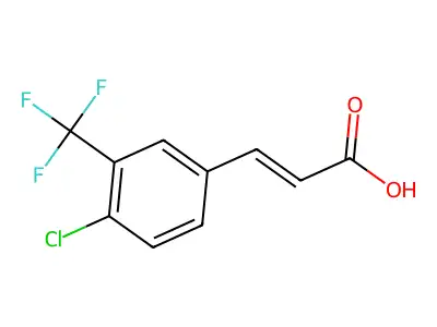 4-Chloro-3-(trifluoromethyl)cinnamic acid structure