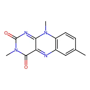 Benzo[g]pteridine-2,4(3H,10H)-dione, 3,7,10-trimethyl- structure