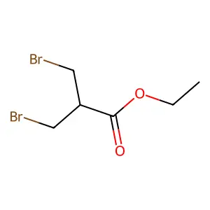 Ethyl 3-bromo-2-(bromomethyl)propionate structure