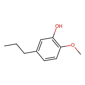 2-Methoxy-5-propylphenol structure