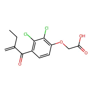 依他尼酸 structure