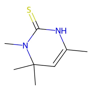 3,4,4,6-tetramethyl-3,4-dihydro-2(1H)-pyrimidinethione structure
