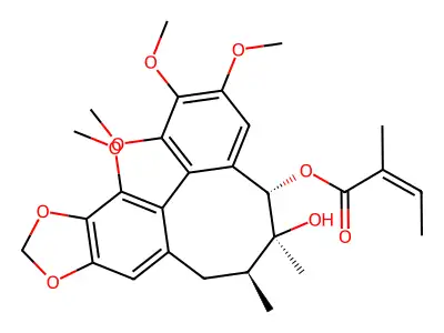 Tigloylgomisin P structure