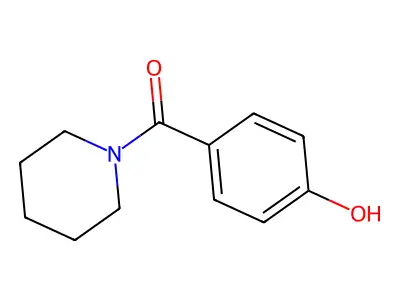 (4-Hydroxyphenyl)(piperidin-1-yl)methanone structure
