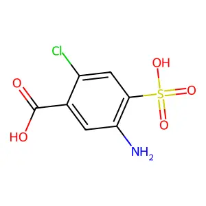 5-氨基-2-氯-4-磺基苯甲酸 structure