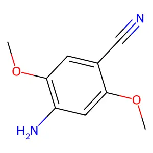 4-氨基-2,5-二甲氧基苯甲腈 structure