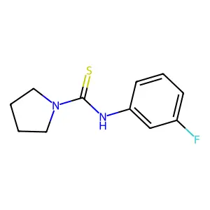 N-(3-fluorophenyl)pyrrolidine-1-carbothioamide structure