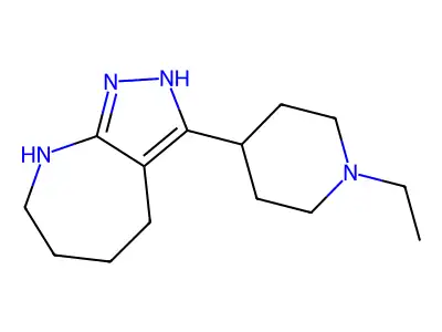 3-(1-Ethylpiperidin-4-yl)-1,2,4,5,6,7-hexahydropyrazolo[3,4-b]azepine structure