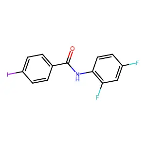 N-(2,4-difluorophenyl)-4-iodobenzamide structure
