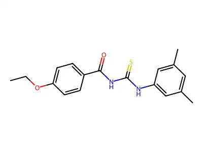 N-[(3,5-dimethylphenyl)carbamothioyl]-4-ethoxybenzamide structure