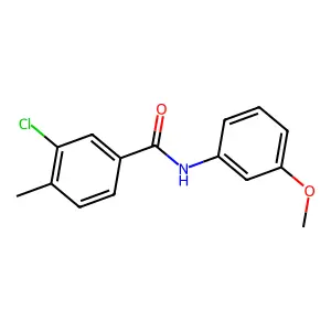 3-chloro-N-(3-methoxyphenyl)-4-methylbenzamide structure