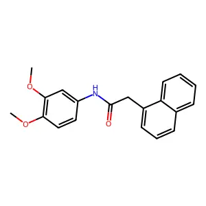 N-(3,4-dimethoxyphenyl)-2-naphthalen-1-ylacetamide structure