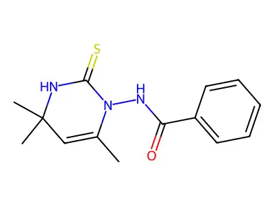 Benzamide, N-(3,4-dihydro-4,4,6-trimethyl-2-thioxo-1(2H)-pyrimidinyl)- structure