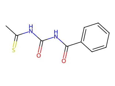 N-(ethanethioylcarbamoyl)benzamide structure