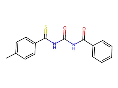 N-[(4-Methylbenzene-1-carbothioyl)carbamoyl]benzamide structure