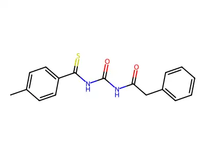 N-[(4-Methylbenzene-1-carbothioyl)carbamoyl]-2-phenylacetamide structure