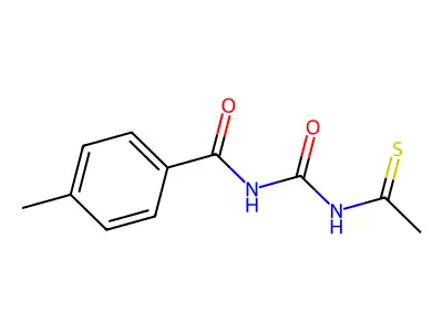 N-(Ethanethioylcarbamoyl)-4-methyl-benzamide structure