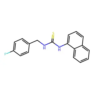 1-(4-Fluorobenzyl)-3-naphthalen-1-ylthiourea structure