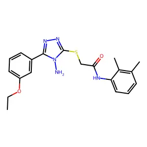 2-{[4-amino-5-(3-ethoxyphenyl)-4H-1,2,4-triazol-3-yl]sulfanyl}-N-(2,3-dimethylphenyl)acetamide structure