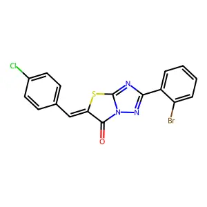 C17H9BrClN3OS structure