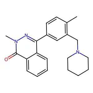 2-Methyl-4-[4-methyl-3-(piperidin-1-ylmethyl)phenyl]phthalazin-1-one structure