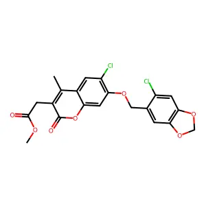 C21H16Cl2O7 structure