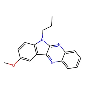 9-methoxy-6-propyl-6H-indolo[2,3-b]quinoxaline structure