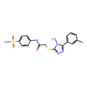 C17H18N6O3S2 structure