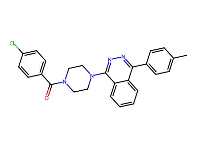(4-Chlorophenyl)-[4-[4-(4-methylphenyl)phthalazin-1-yl]piperazin-1-yl]methanone structure