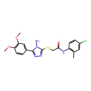 C19H20ClN5O3S structure