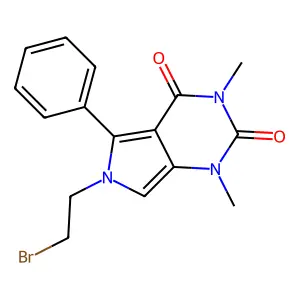 C16H16BrN3O2 structure